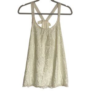 Pretty Good brand Lace Swing Tank Top Blouse with Bow Size Medium